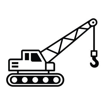 Crawler Crane Illustration