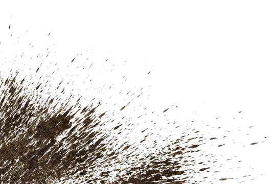  mud splash isolated transparency background..