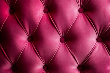 Naklejka premium Pink velvet diamond tufted upholstery texture background