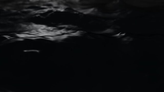 Black Ocean Waves Loop Moody Cinematic Water Texture
