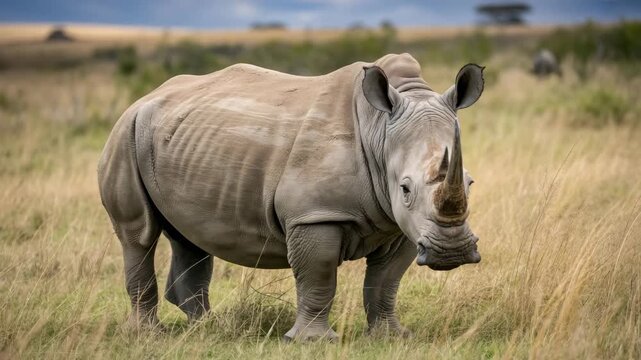 Adorable baby lamb walking beside mother sheep in green meadow close-up sheep and lamb farm animals rural life