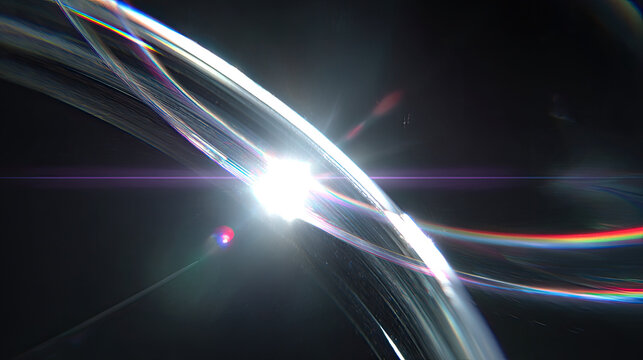 Close-up of camera lens aperture shift concept. A bright celestial scene highlighting cosmic beauty in space.