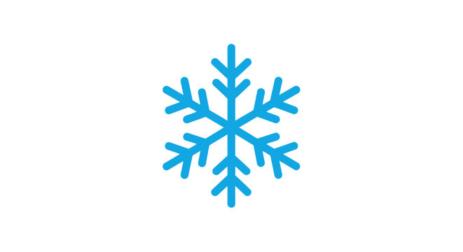 Blue Snowflake Ice Crystal Winter.