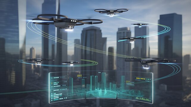 AI Air Traffic Control for Autonomous Drones 