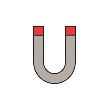 Magnetic U shaped metal object.