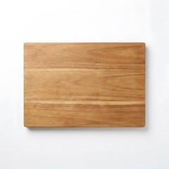 Naklejka premium Wooden Cutting Board for Qurban Preparation Isolated on White