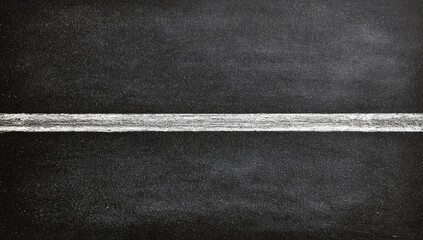 Fototapeta premium A Textured Chalk Line Drawn Across a Dark Chalkboard Surface.