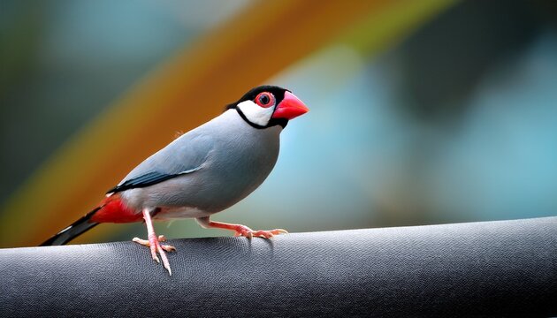 java sparrow bird close up