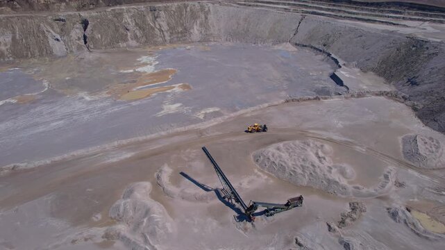 Deep underground development and excavation of rear earth critical minerals for Artificial intelligence AI, EVs and hyperscale data centres clouds semiconductor fabrication fab.