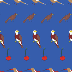 Garden Birds Stripes