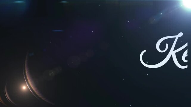 A motivational video showcasing a neon sign with the phrase Keep Pushing in a dark background