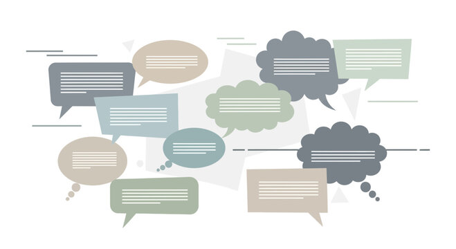 Speech Bubbles Collection: Communication, Ideas, Chat, Dialogue, Messages, Social Media