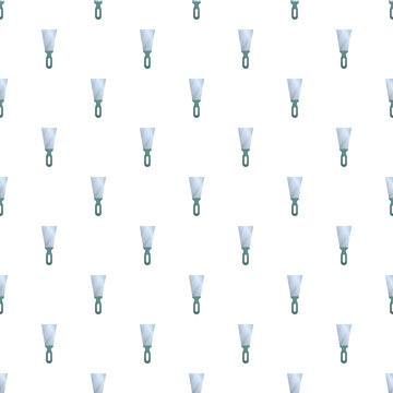 Scraper spatulas creating a repeating surface design for home improvement and diy
