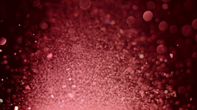 Red bokeh background with abstract light pattern and blur effect