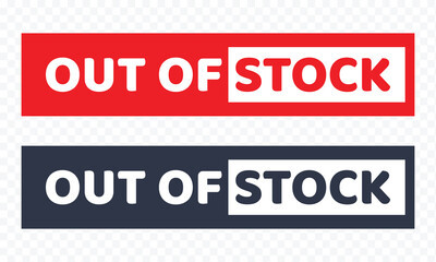 Out of stock stamp red rubber stamp on white background. out of stock stamp sign. out of stock stamp. out of stock sign. vector Illustration . EPS 10 . © Micro  Vector Market