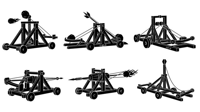 Ancient Siege Weapons: Catapults and Trebuchets Collection