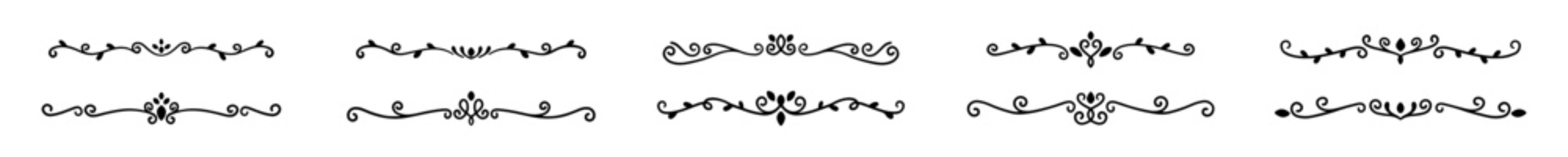 Set of Hand Drawn Devider and Border