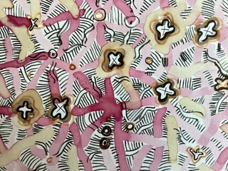 Fototapeta premium Abstract hand drawn background 