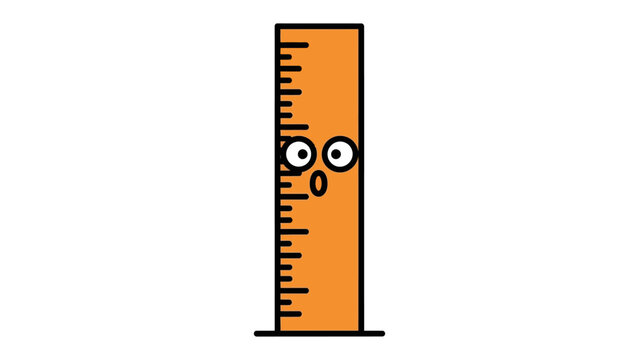 Meter of Surprise: An illustration of a meter with expressive eyes. showing a comical expression, with clear scale markings