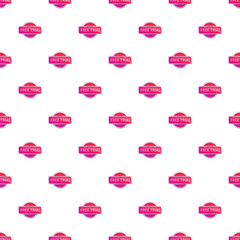 Fototapeta premium Seamless pattern of free trial promotional badges for marketing and business services