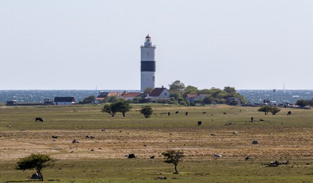 View over Schaferiangarna and the southern tip of Oland, in southern Sweden.