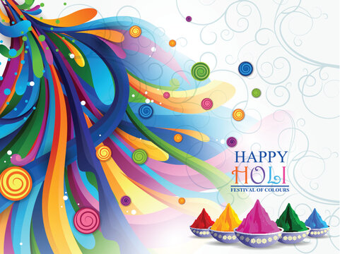 Abstract Happy Holi background