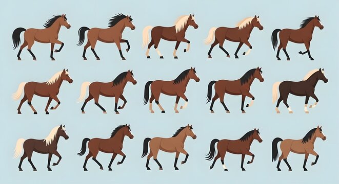 Collection of Horse Poses and Gait Animations.
