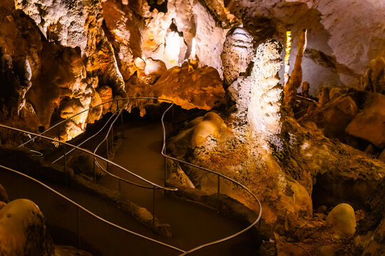 Scenic Underground Cave Trail in Carlsbad Caverns New Mexico