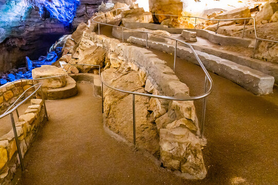 Scenic Underground Cave Trail in Carlsbad Caverns New Mexico