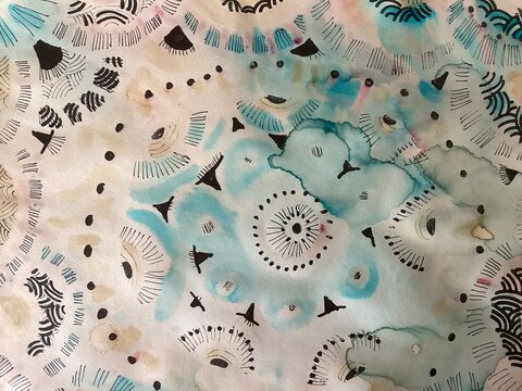 Abstract hand drawn background 