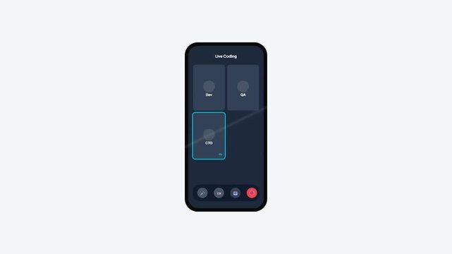Virtual Meeting Interface with Multiple Participant Avatars and Active Speaker UI