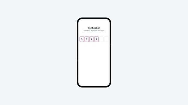 Social network verification screen entering a six digit one time password with access granted notification
