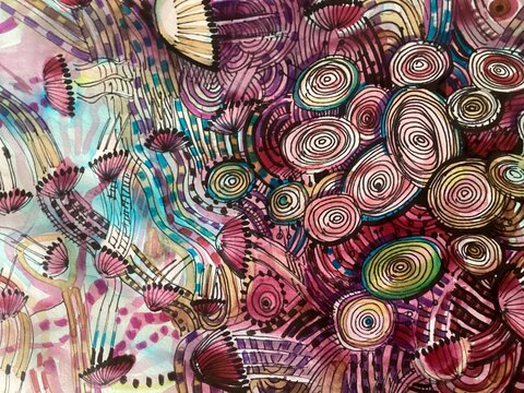 Abstract hand drawn background 