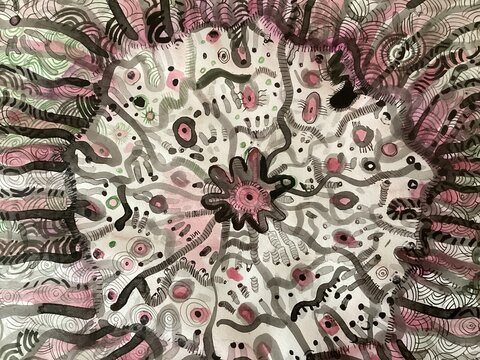 Abstract hand drawn background 