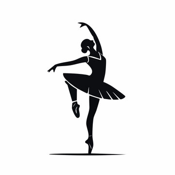 Silhouette of a Ballerina Dancing