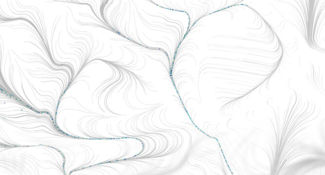 Abstract design of flowing lines and points creates a sense of movement and direction. Mi