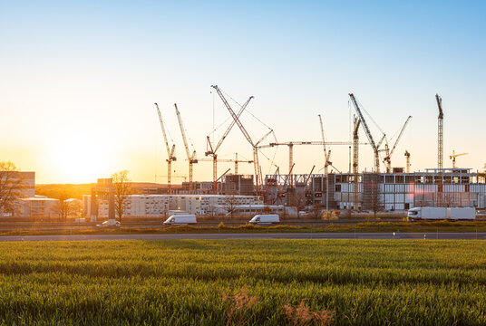 Erschlie&szlig;ung der Gro&szlig;baustelle