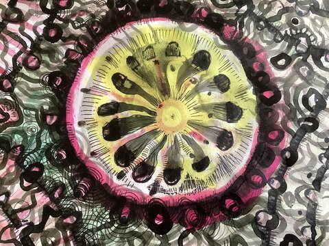 Abstract hand drawn background 