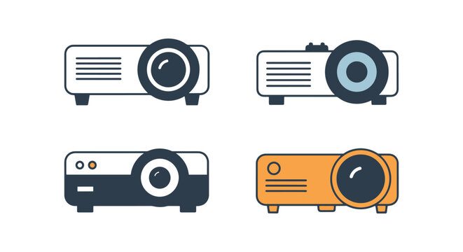Mini Projectors Line art minimal abstract illustration