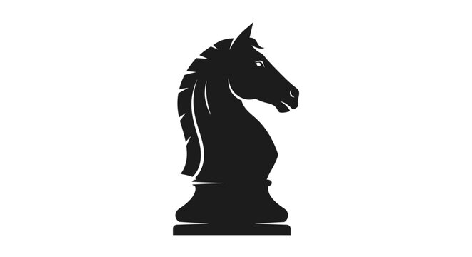 Black Chess horse