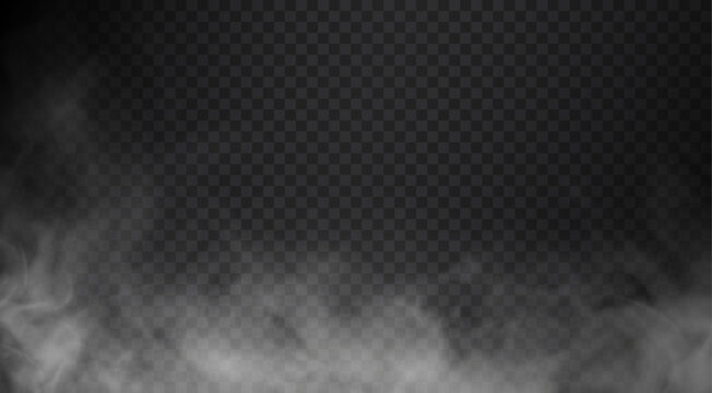 white smoke cloud fog transparent isolated background air vapor haze mist atmosphere texture abstract effect pollution gas png vector