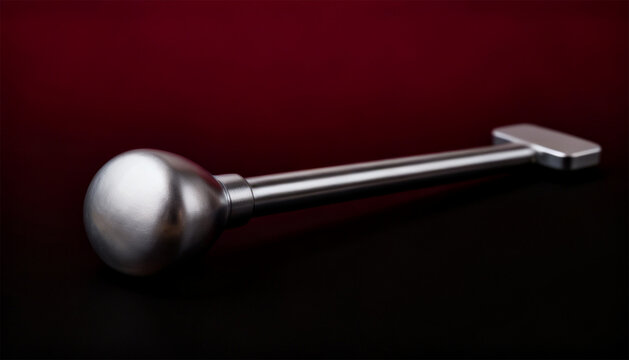 Orthopedic Bone Graft Compactor with Rounded Tip &ndash; Dark Merlot Gradient Background