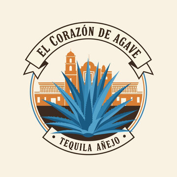 El Corazon de Agave Tequila Anejo Blue Agave Plant.