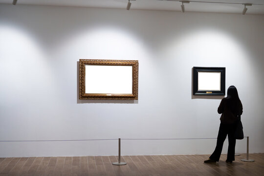 blank frame in gallery
