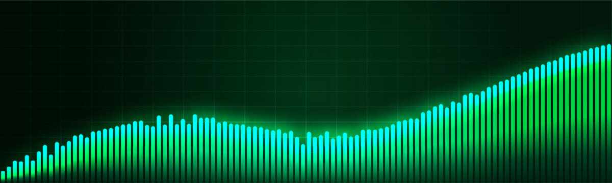 Sales Analytics Finance Growth Business Investment Stats Financial Analysis Graph Up, Stock Chart Data Base. AI Technology Charts Trading Statistics Business Presentation Slides. Vector illustration