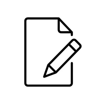 Rename File Line Art Icon Vector