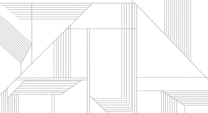 Modern Geometric Abstract Pattern with Intersecting Lines