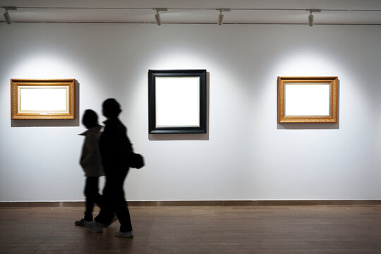 blank frame in gallery