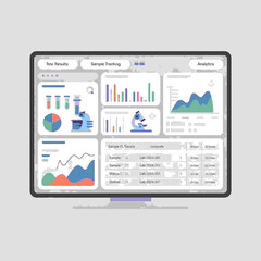 Laboratory Information System LIS Dashboard © Olatunji