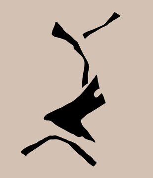 silhouette of hill composition object